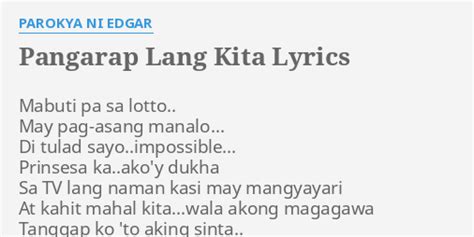 pangarap lang kita lyrics|Parokya Ni Edgar – Pangarap Lang Kita Lyrics.